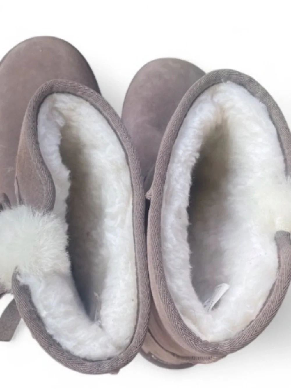 Koolaburra by UGG Victoria Short Suede Bow Boots – Women’s Size 9, Taupe